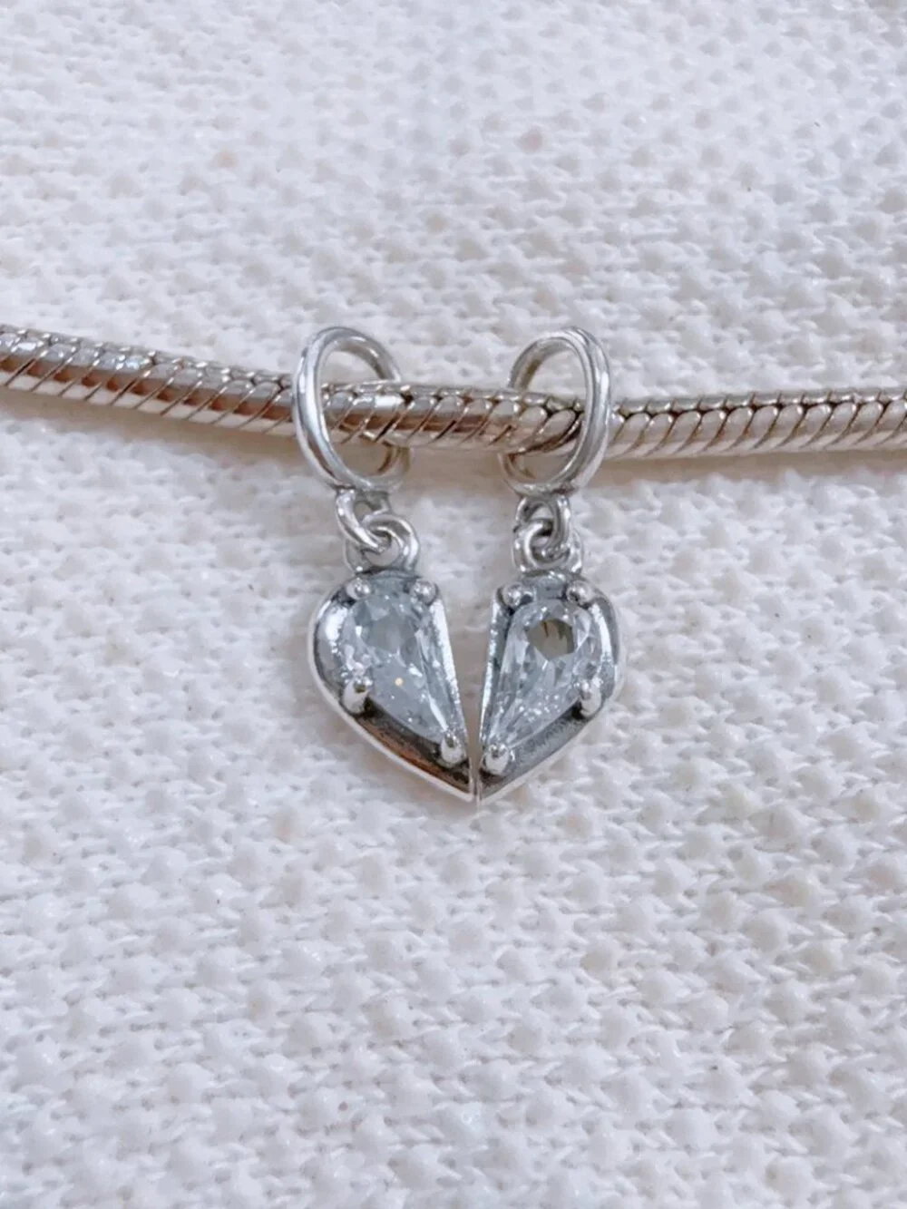 Splittable Mother Daughter Charm S925 Silver Charm For Pandora Bracelet Necklace